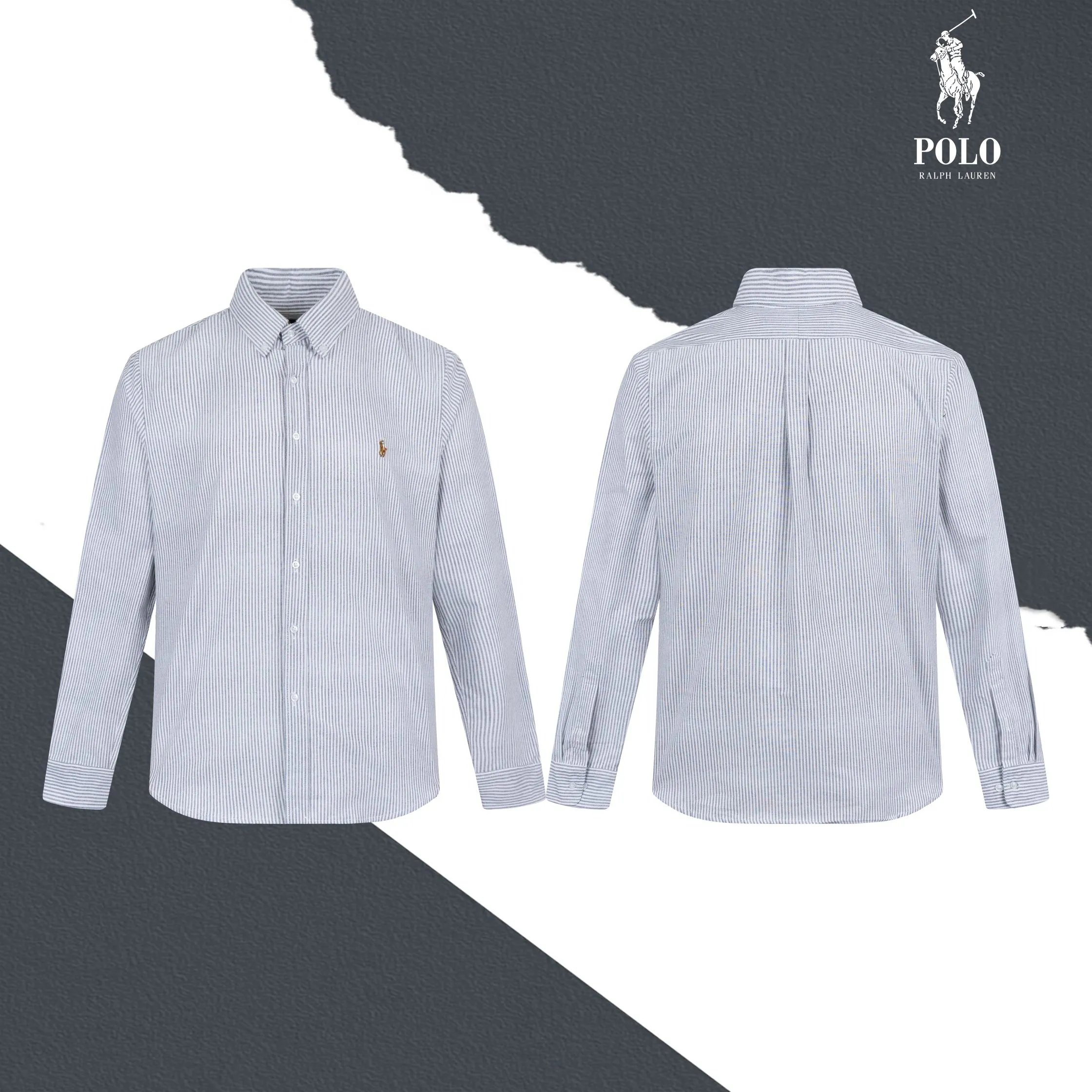 P230 model number SL300 Ralph Laure small label color block embroidered shirt. Same style for men and women. Official website details are the same. Full set of packaging. Complete with three labels. Moisture-proof paper. Different market currency. Feel free to compare. The fabric is customized and dyed with ultra-high washed tie-dye process. Complex workmanship. Non-original pure cotton Oxford fabric material. Garment washed. Skin-friendly and comfortable. Classic and versatile. Suitable for business and leisure. Collar buttons. Different currencies. All fabric accessories are original. Precise and high-quality jacquard craftsmanship makes the fabrics integrated into one body. The upper body is soft and comfortable, extremely delicate, and the hand feels solid, smooth and soft. The fabric has the characteristics of being wrinkle-free and has an invincible hand feel. Perfect details. Size: S-XL